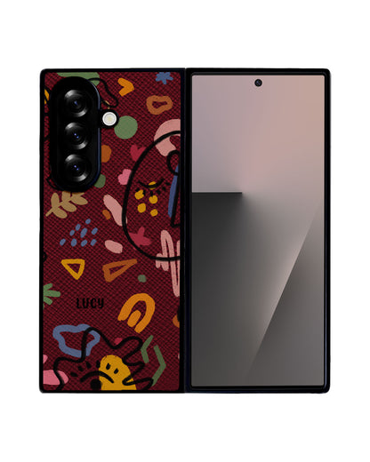 Android Flip / Fold Leather Grip - Abstract 5.0