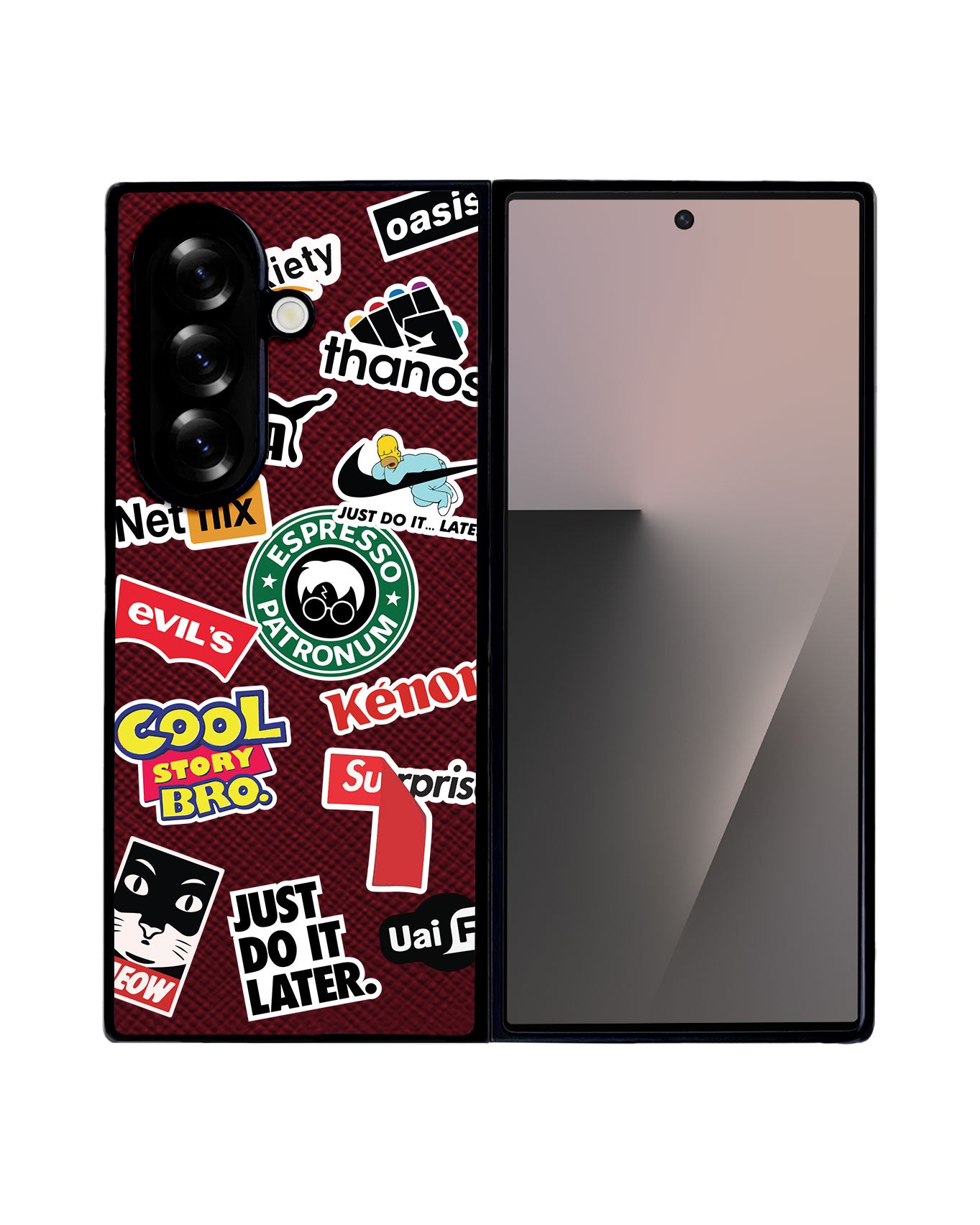 Android Flip / Fold Leather Grip - Brand Parody 1.0