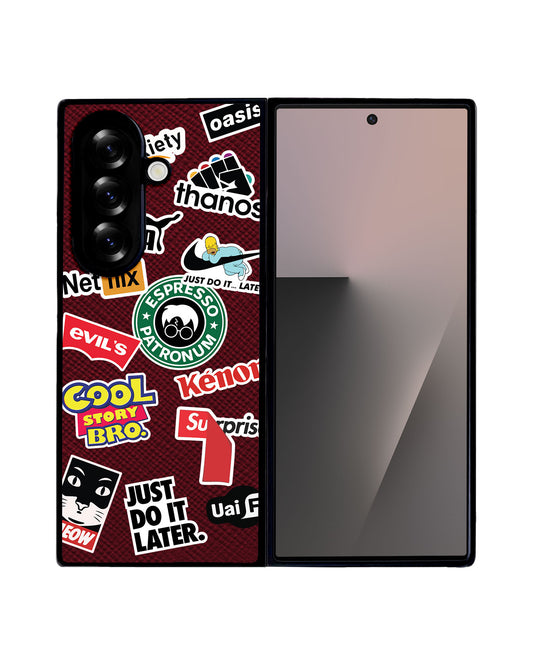 Android Flip / Fold Leather Grip - Brand Parody 1.0