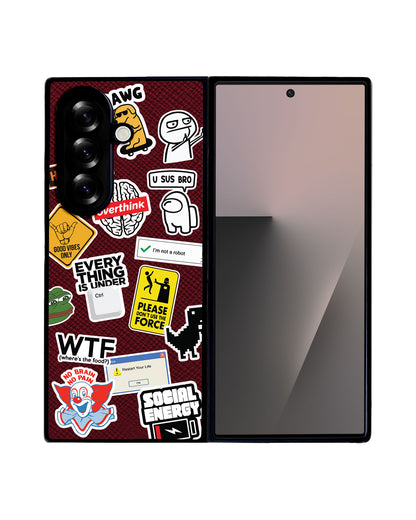 Android Flip / Fold Leather Grip - Brand Parody 2.0