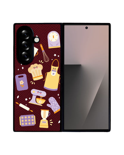 Android Flip / Fold Leather Grip - Chef or Baker