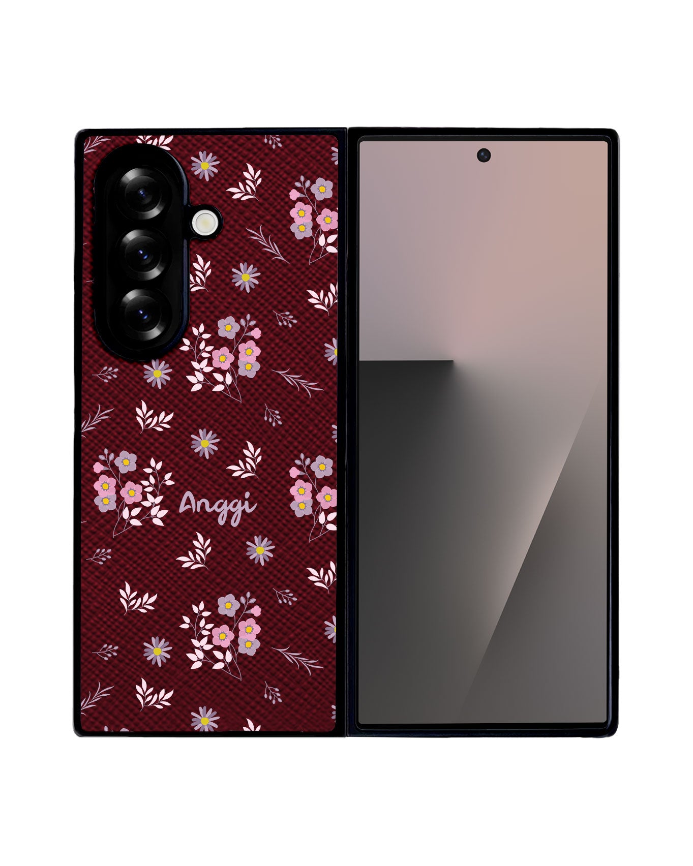 Android Flip / Fold Leather Grip - Cherry Blossom