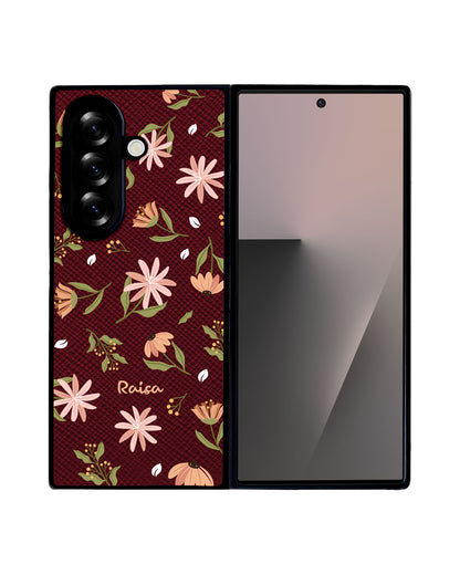 Android Flip / Fold Leather Grip - Cosmos Flower