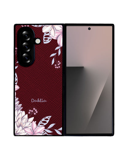 Android Flip / Fold Leather Grip - Dahlia