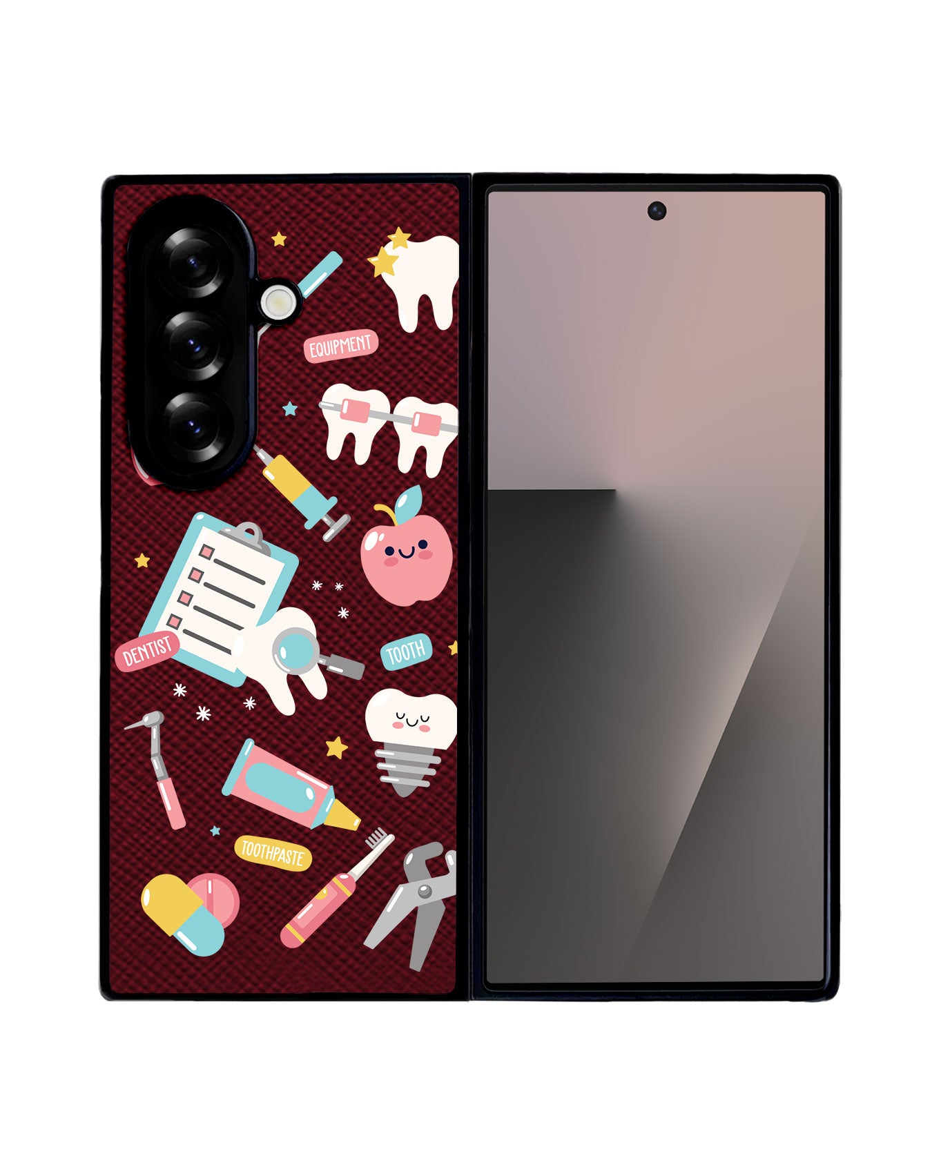 Android Flip / Fold Leather Grip - Dentist