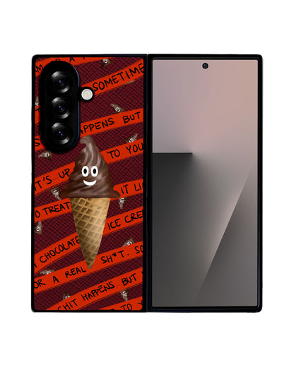 Android Flip / Fold Leather Grip - Oh.. Sh*t Happens