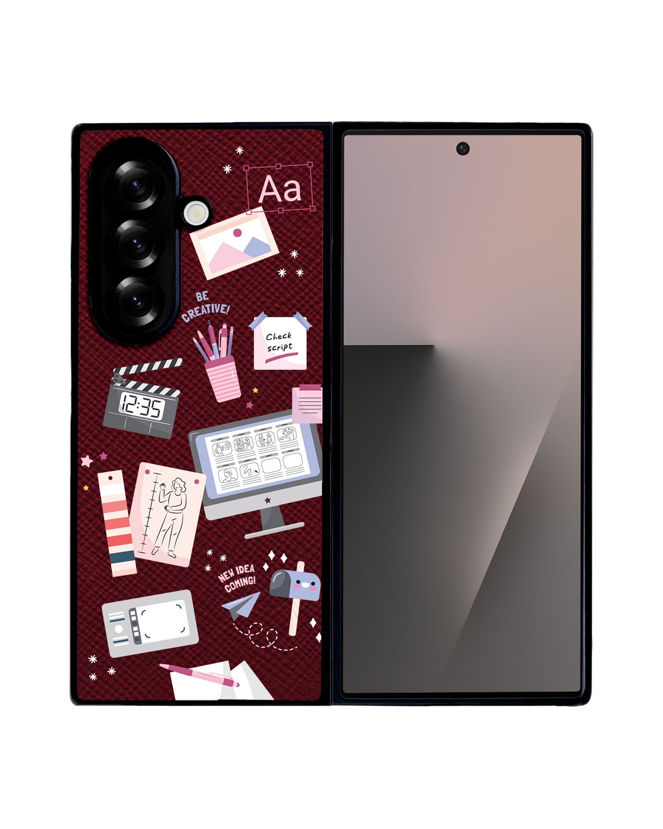 Android Flip / Fold Leather Grip - Designer