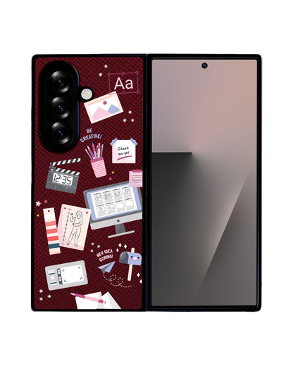 Android Flip / Fold Leather Grip - Designer