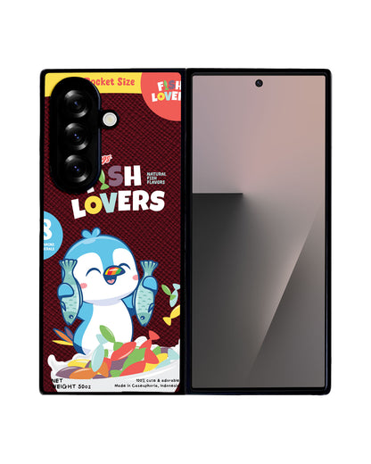 Android Flip / Fold Leather Grip - Fish Lovers