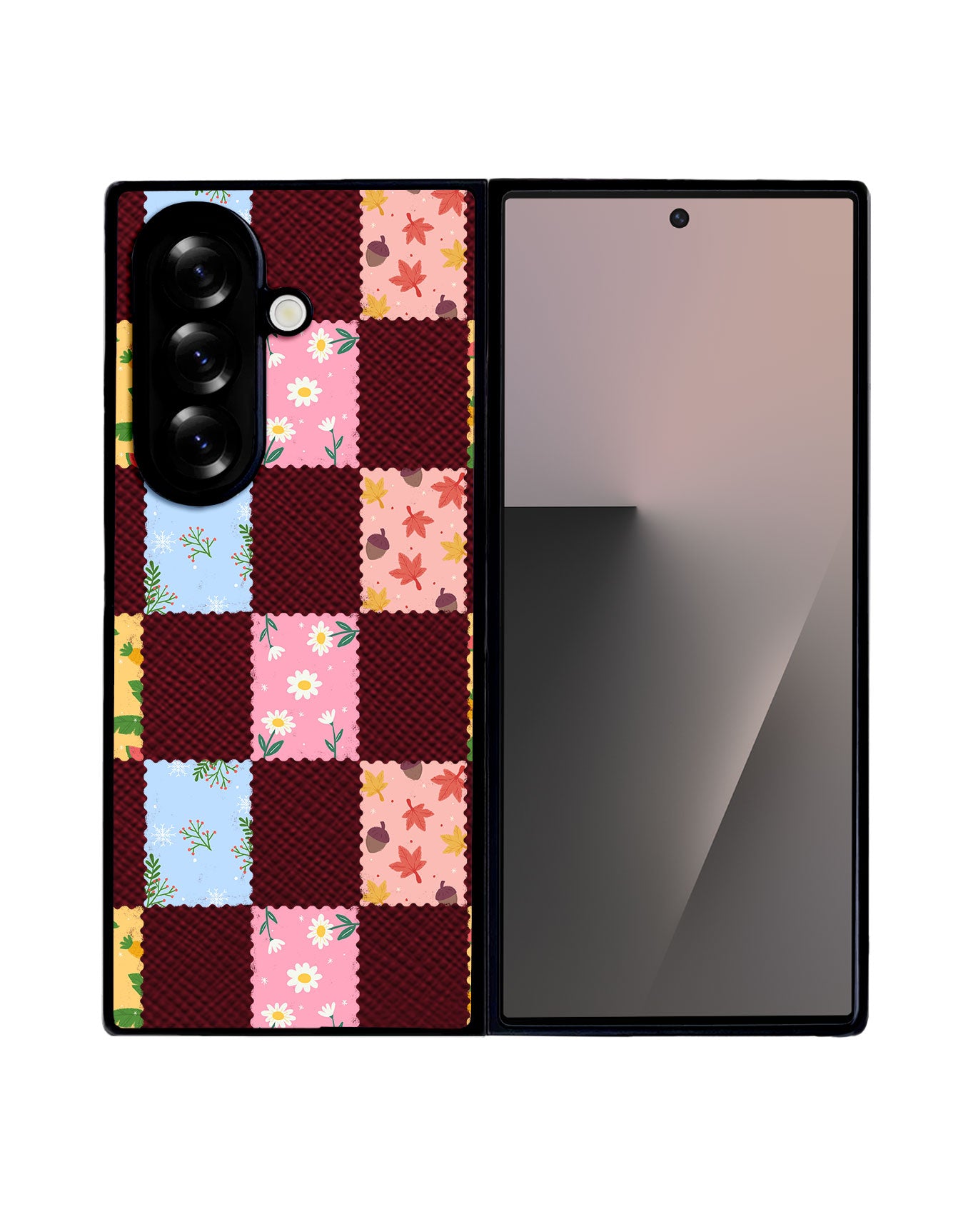 Android Flip / Fold Leather Grip - Four Seasons Stamps