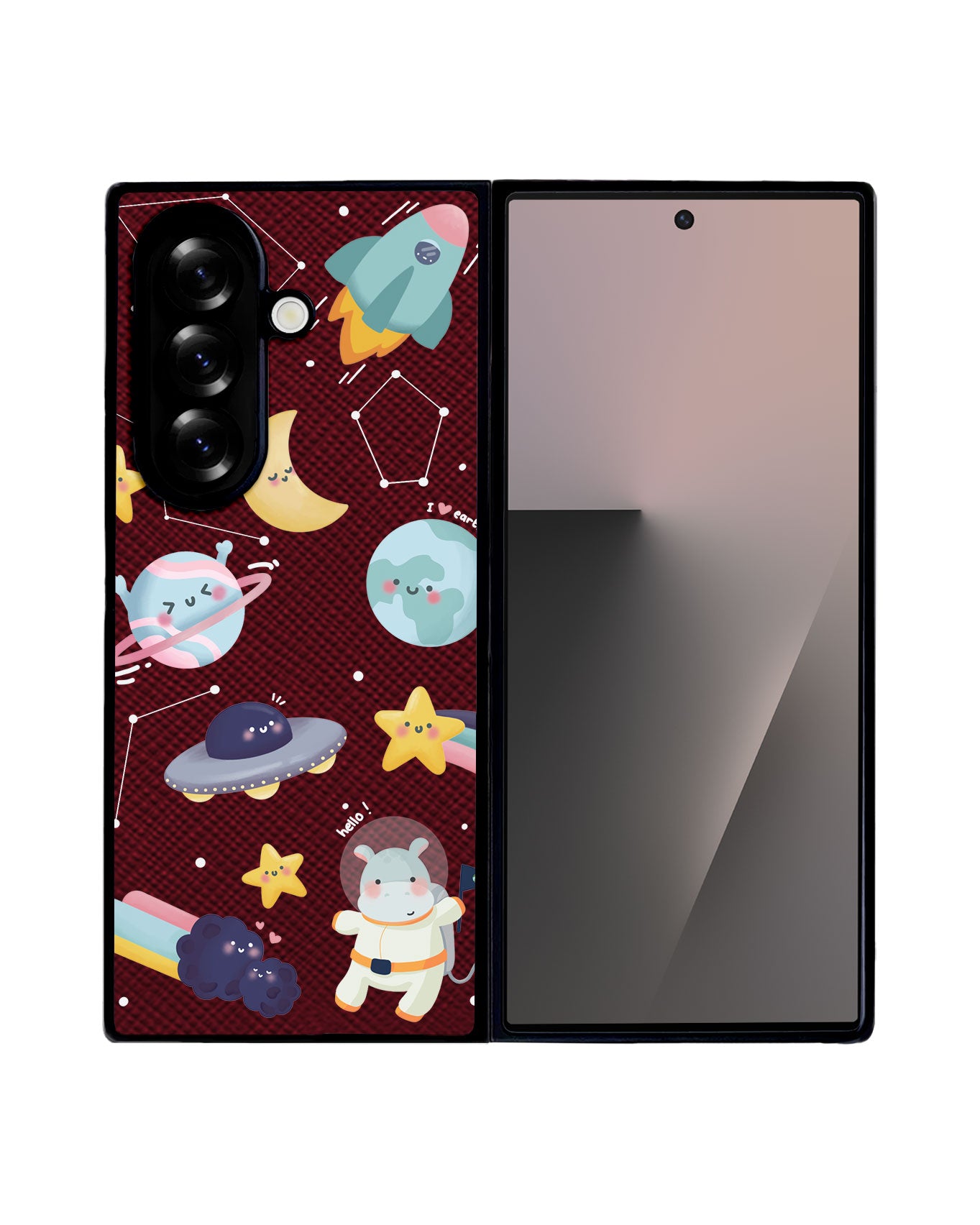 Android Flip / Fold Leather Grip - Galaxy (Artevefacts)