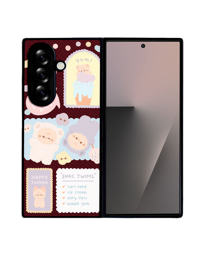 Android Flip / Fold Leather Grip - Sweets Heaven