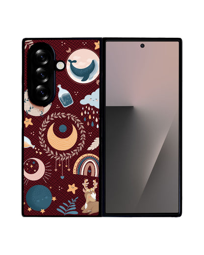 Android Flip / Fold Leather Grip - Boho