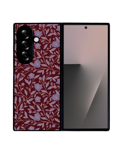 Android Flip / Fold Leather Grip - Sketchy Flower 4.0