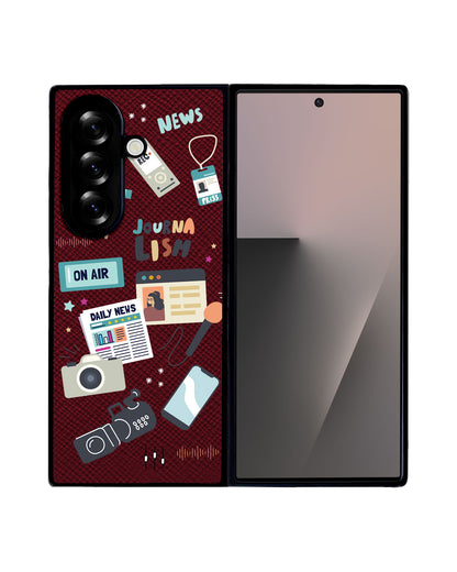 Android Flip / Fold Leather Grip - Journalism