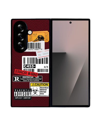 Android Flip / Fold Leather Grip - Label Sticker Pack