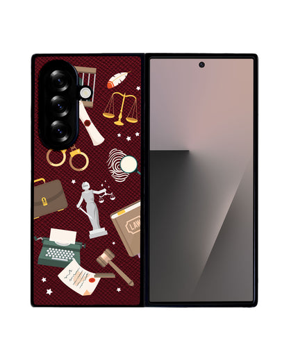 Android Flip / Fold Leather Grip - Lawyer