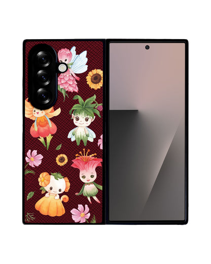 Android Flip / Fold Leather Grip - Magical Garden