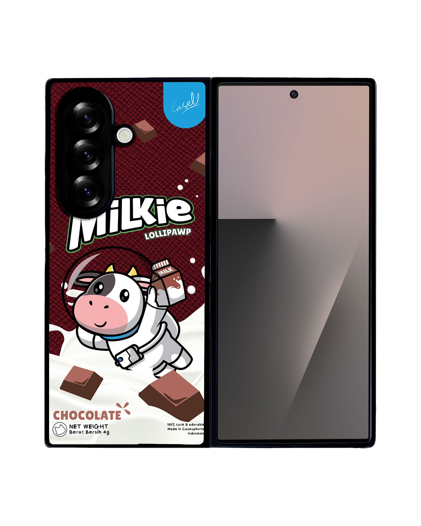 Android Flip / Fold Leather Grip - Milkie