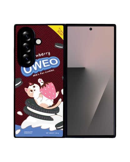 Android Flip / Fold Leather Grip - Oweo Cat