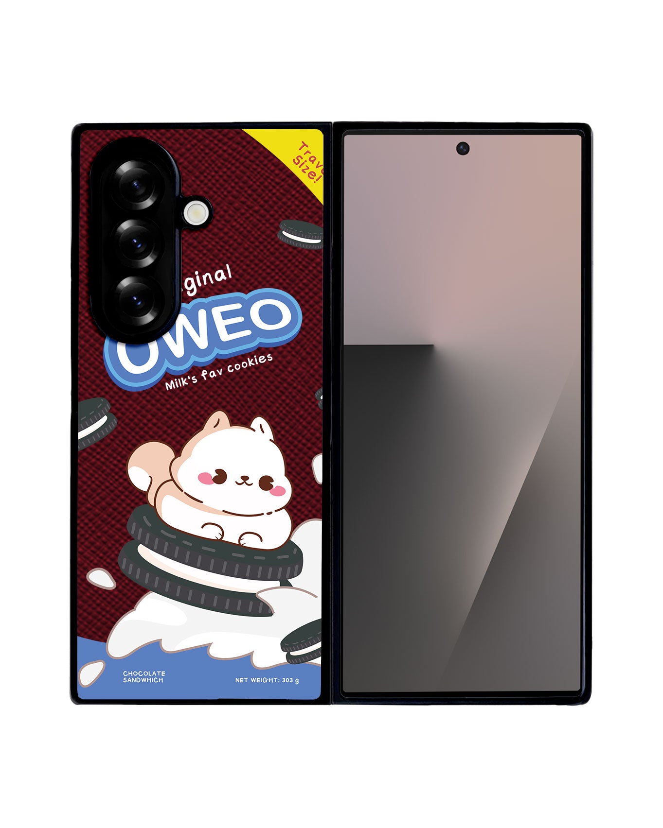 Android Flip / Fold Leather Grip - Oweo Dog