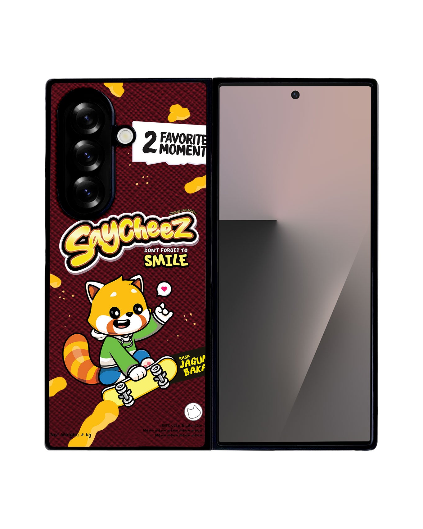 Android Flip / Fold Leather Grip - Saycheez