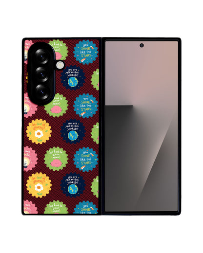 Android Flip / Fold Leather Grip - Self Reminder Stamps