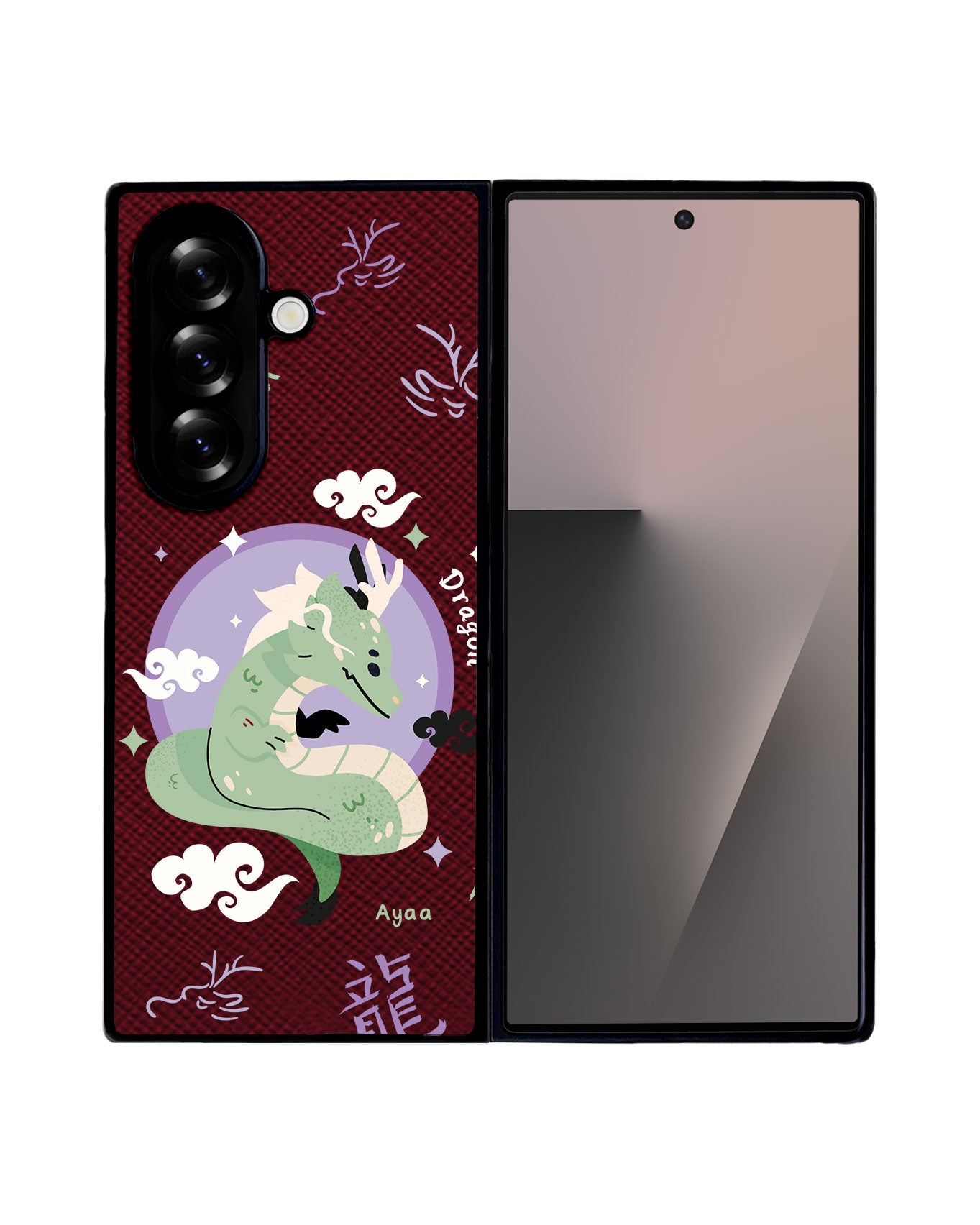 Android Flip / Fold Leather Grip - Dragon (Chinese Zodiac / Shio)