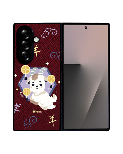 Android Flip / Fold Leather Grip - Goat (Chinese Zodiac / Shio)