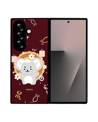 Android Flip / Fold Leather Grip - Rat (Chinese Zodiac / Shio)