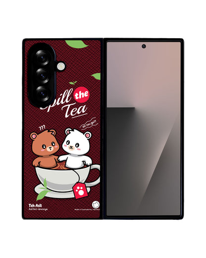 Android Flip / Fold Leather Grip - Spill the Tea