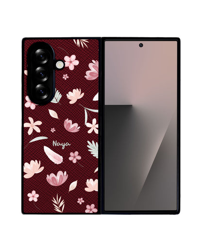 Android Flip / Fold Leather Grip - Wild Flower