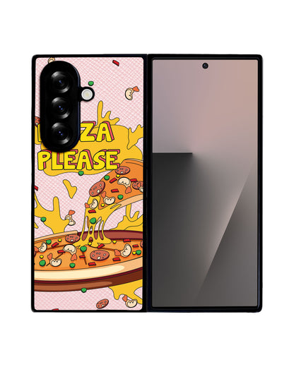 Android Flip / Fold Leather Grip - Pizza