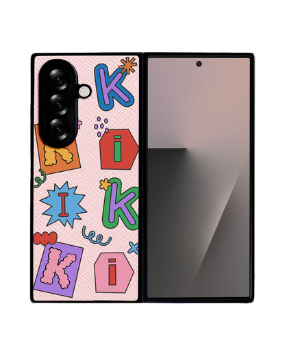 Android Flip / Fold Leather Grip - Adorable Monogram