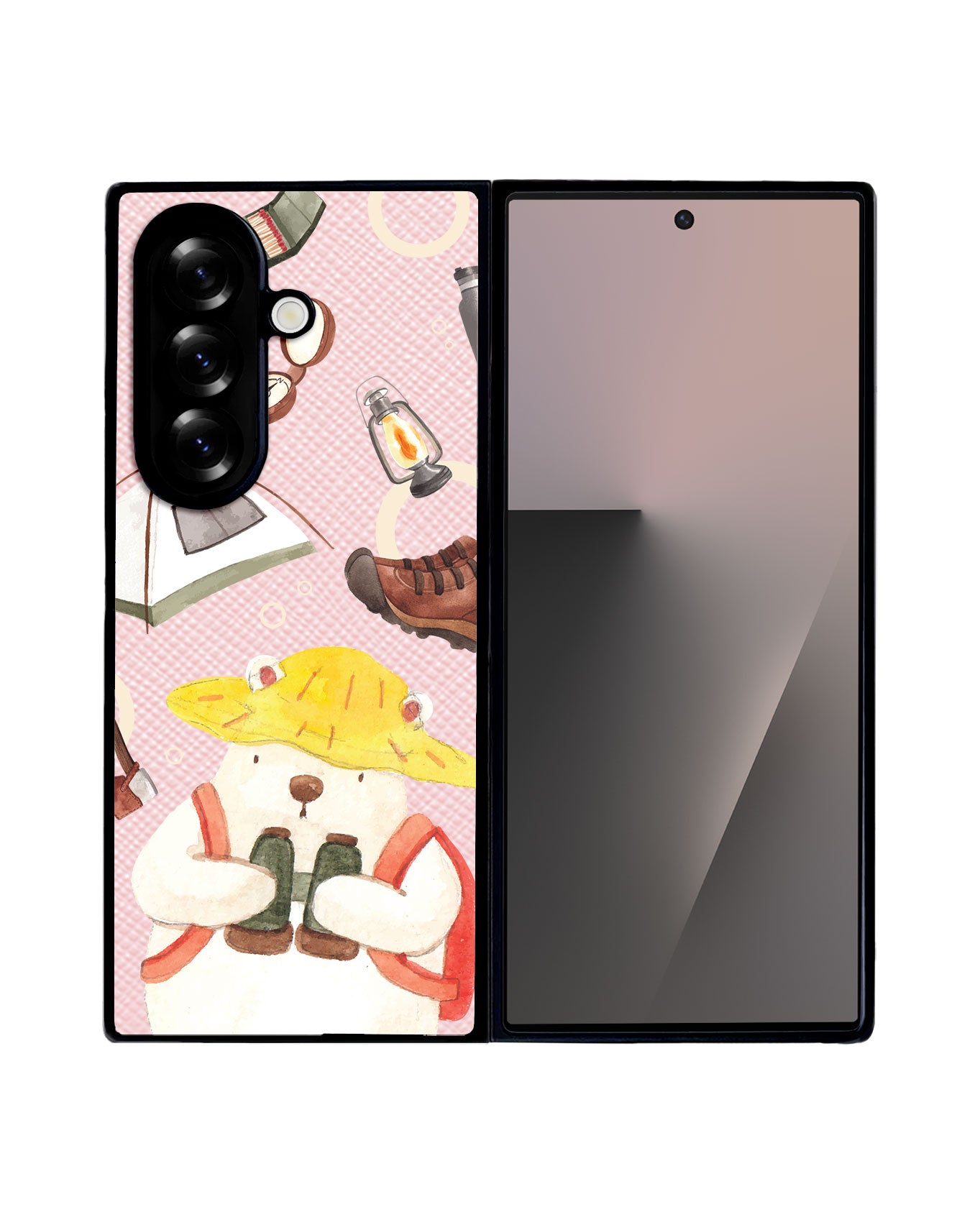 Android Flip / Fold Leather Grip - Advanture of Bear