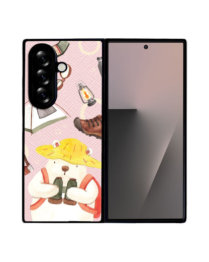 Android Flip / Fold Leather Grip - Advanture of Bear