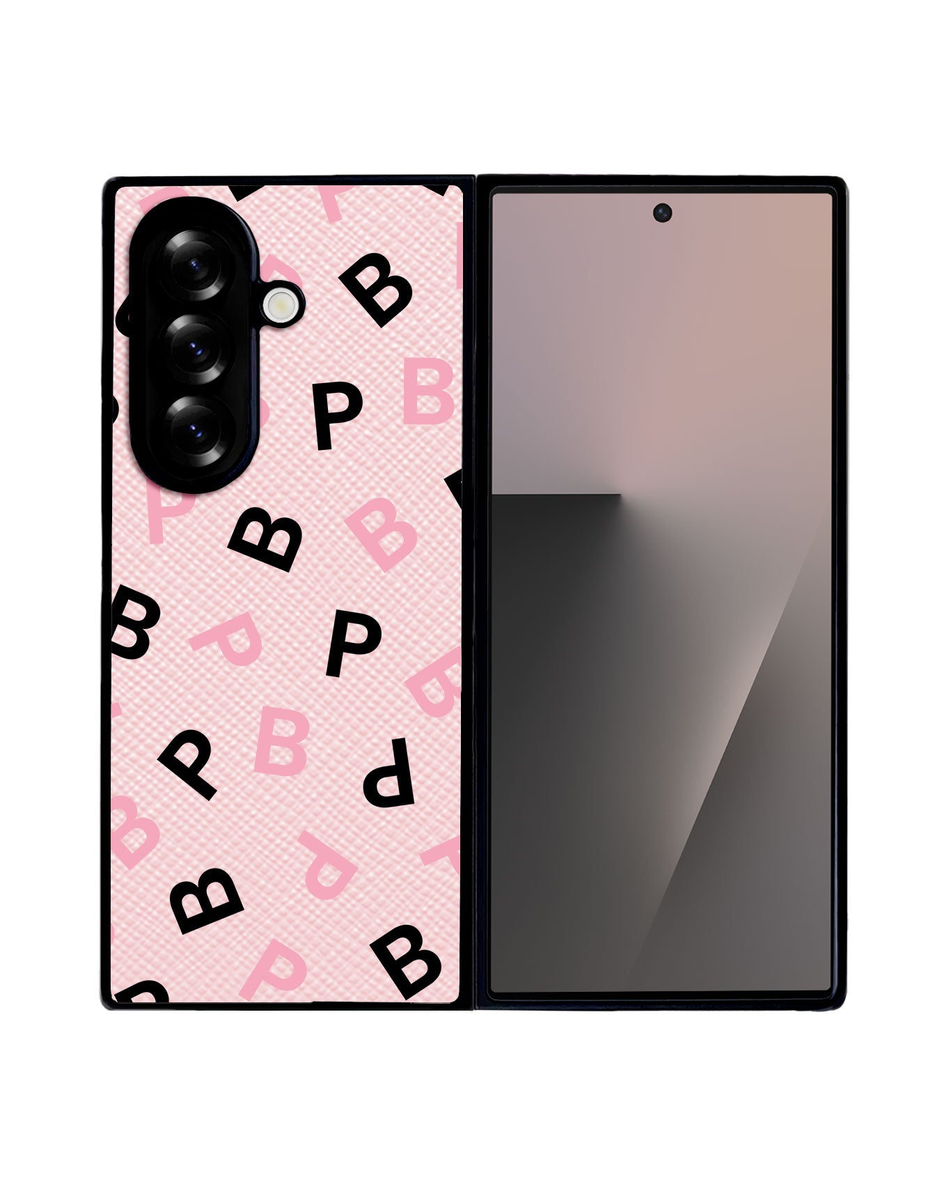 Android Flip / Fold Leather Grip - Blackpink Monogram