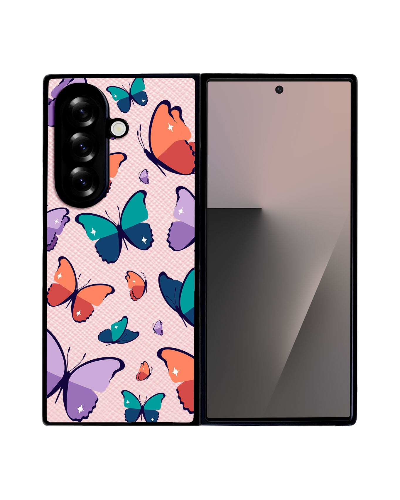 Android Flip / Fold Leather Grip - Butterfly