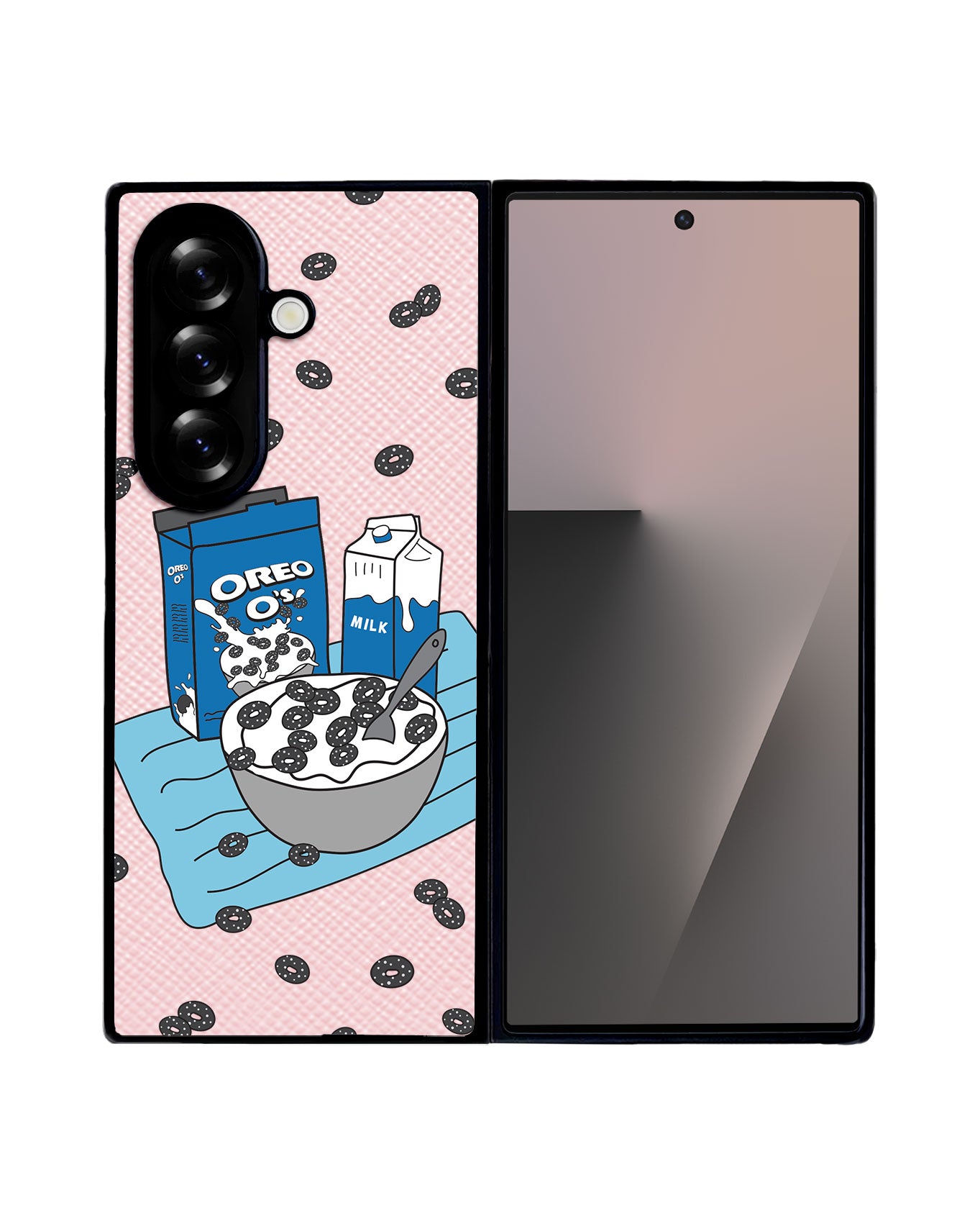 Android Flip / Fold Leather Grip - Cereal O's 1.0