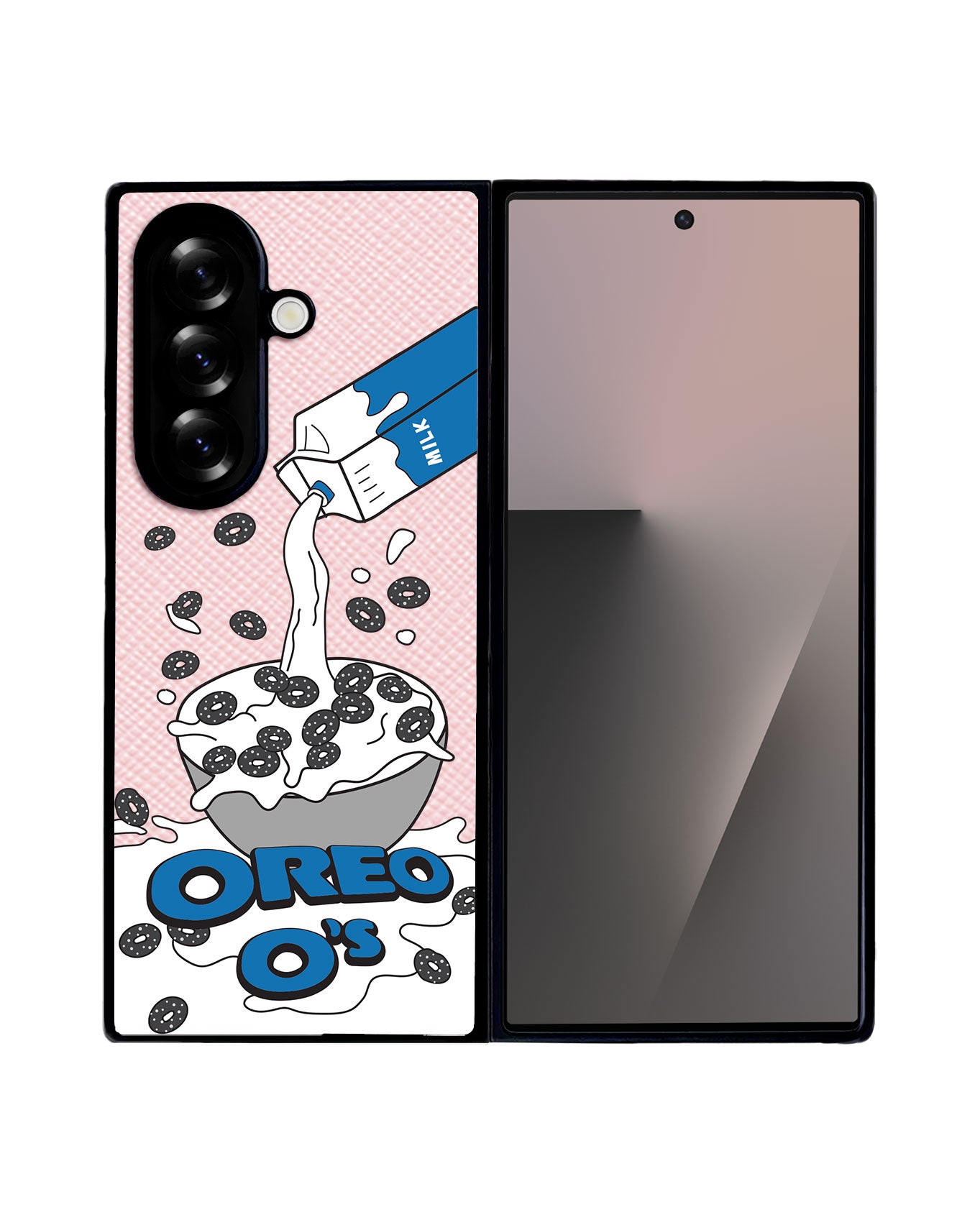 Android Flip / Fold Leather Grip - Cereal O's 2.0