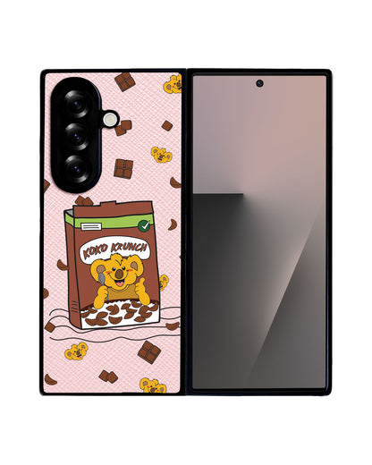 Android Flip / Fold Leather Grip - Choco Cereal