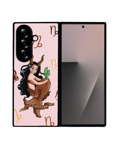 Android Flip / Fold Leather Grip - Capricorn