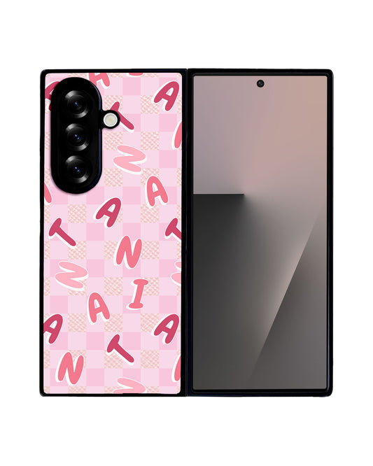 Android Flip / Fold Leather Grip - CUSTOM MONOGRAM 3.0 Checkered 1.0