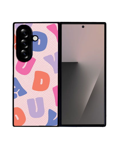 Android Flip / Fold Leather Grip - Chubby Monogram