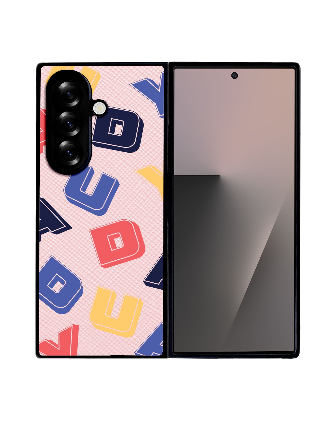 Android Flip / Fold Leather Grip - Cool Monogram