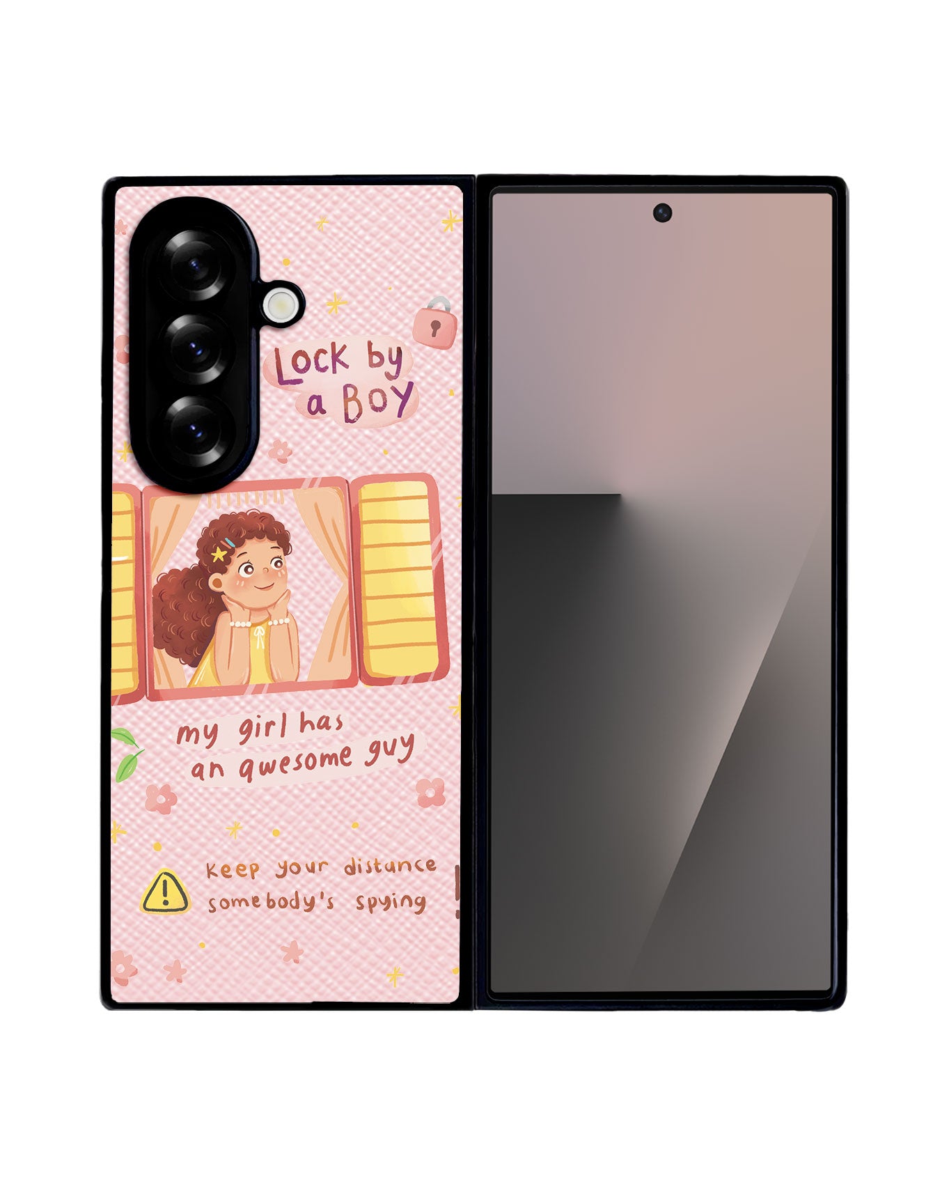 Android Flip / Fold Leather Grip - Crush Girl (Couple Case)