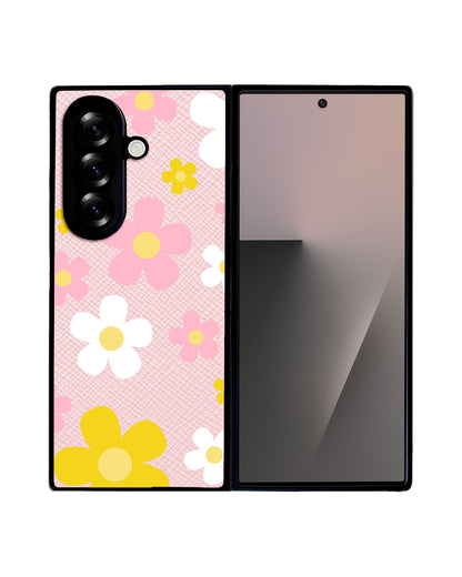 Android Flip / Fold Leather Grip - Daisy Fresh