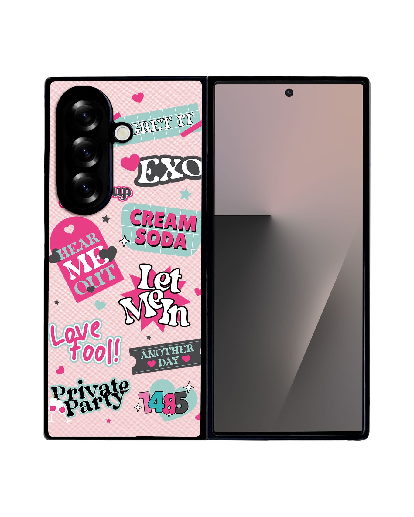 Android Flip / Fold Leather Grip - EXO Cream Soda