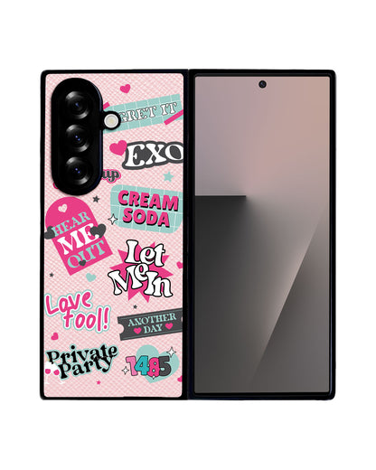 Android Flip / Fold Leather Grip - EXO Cream Soda