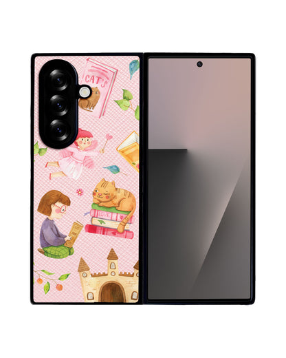 Android Flip / Fold Leather Grip - Fairy Cat